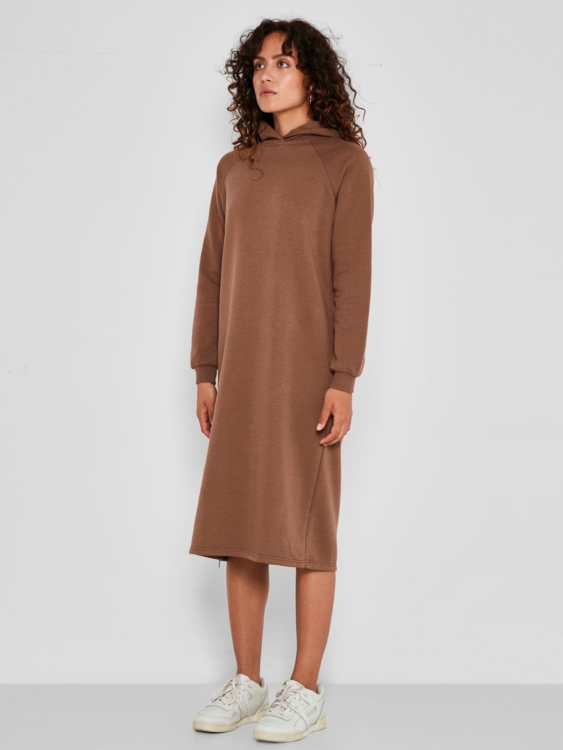 LONG SWEAT DRESS Brown NOISY MAY
