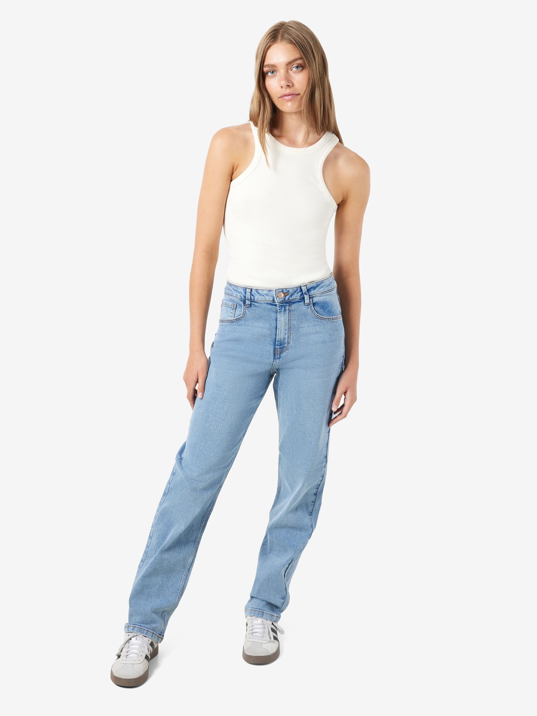 NMGUTHIE HIGH WAISTED STRAIGHT FIT JEANS