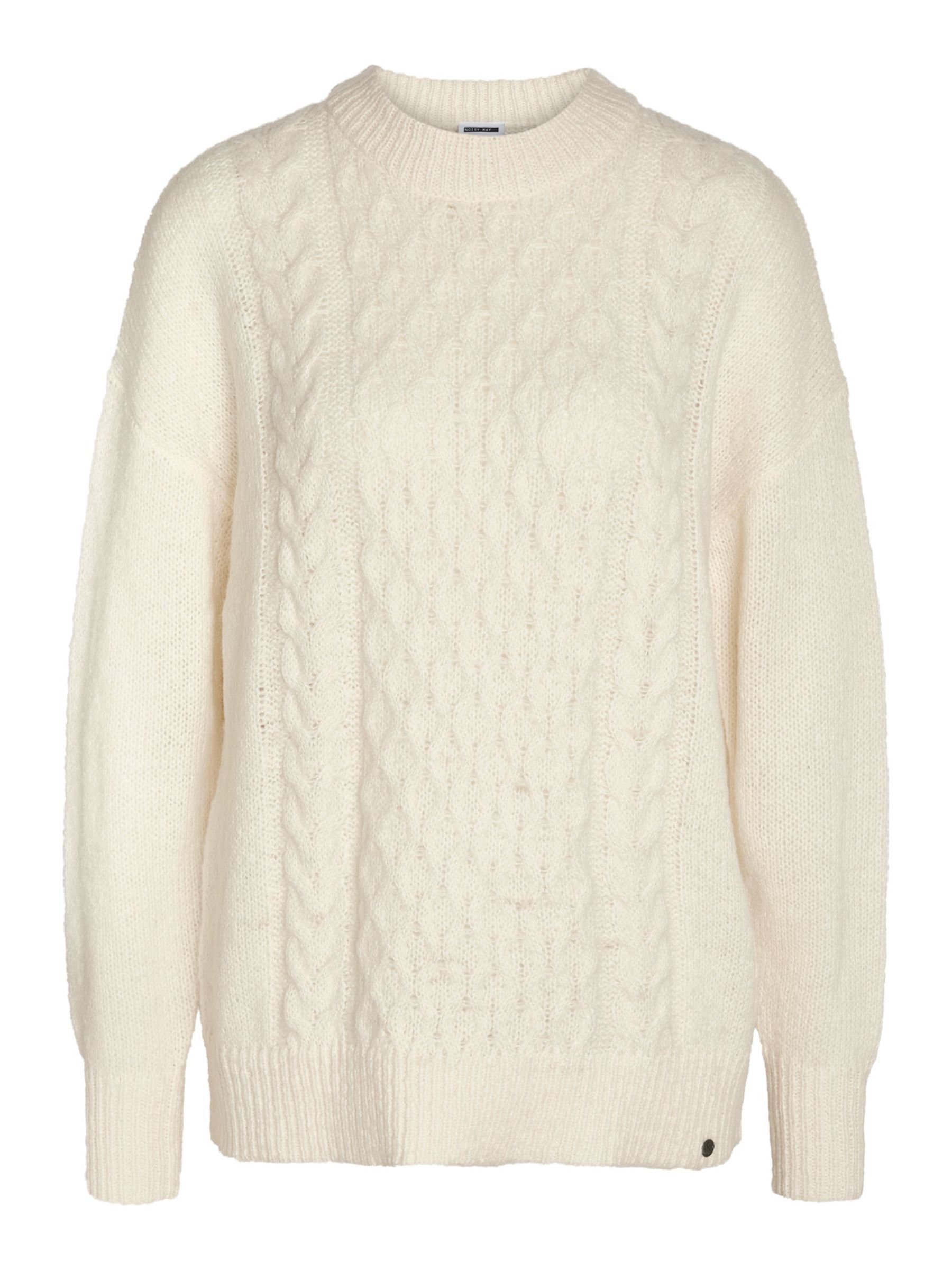 Long white shop knitted jumper