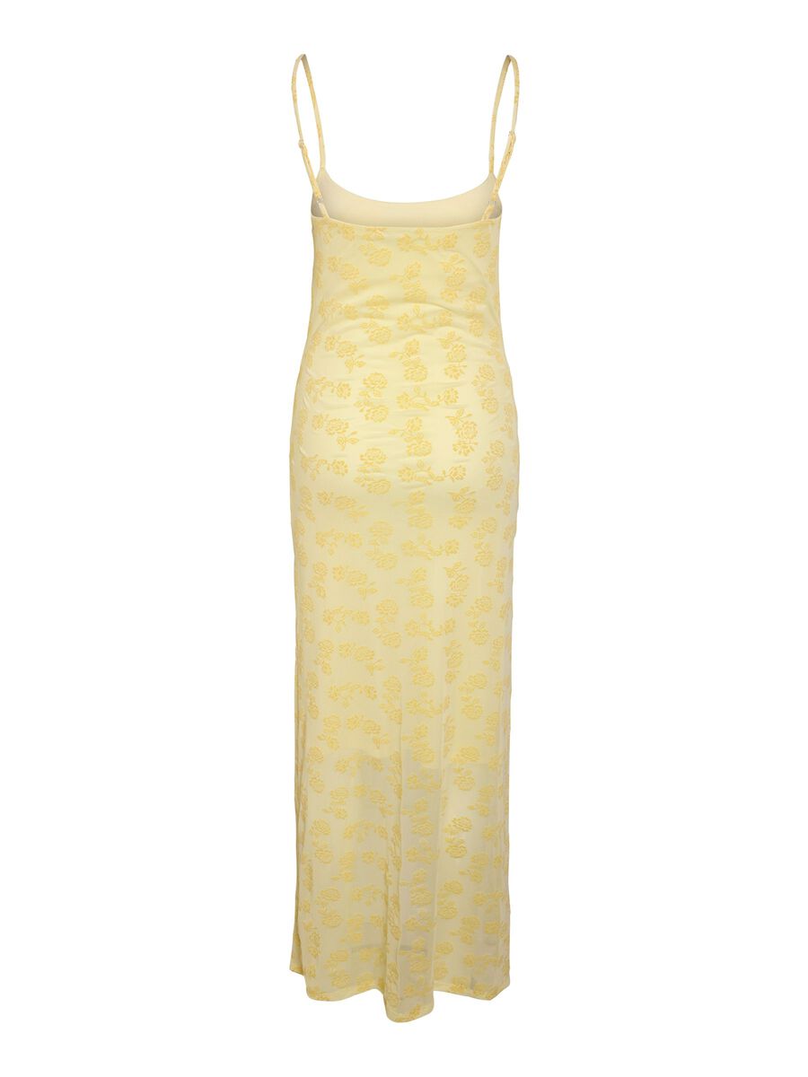 Carousel image - NMLOUISE MESH MAXI JURK, French Vanilla | 7