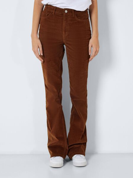 Noisy May NMSALLIE HIGH WAISTED CORDUROY TROUSERS, Cappuccino, highres - 27023906_Cappuccino_003.jpg