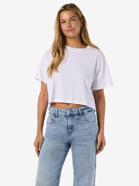 Noisy May SHORT SLEEVED SEMI CROPPED TOP, Bright White, highres - 27023863_BrightWhite_003.jpg