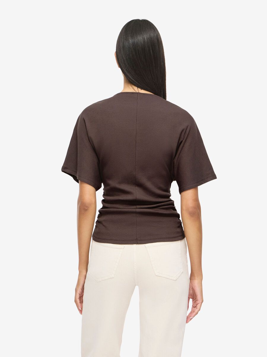 Carousel image - NMABBI  T-SHIRT, Chocolate Brown | 4