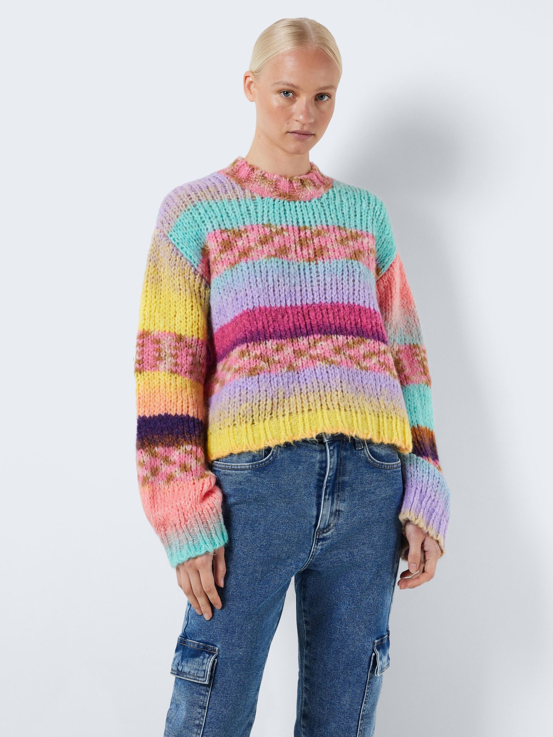 Multicolor knit sweater new arrivals