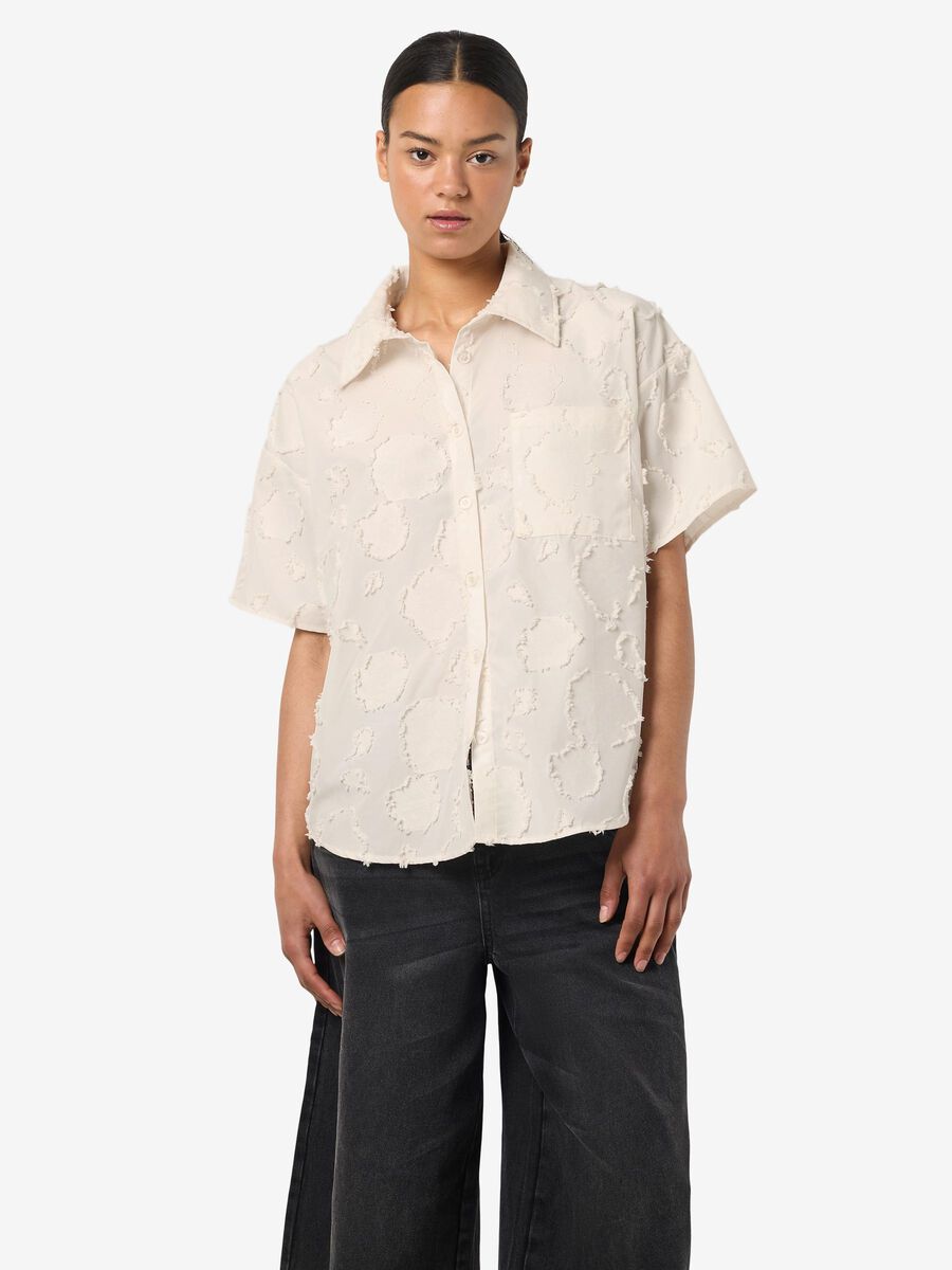 Noisy May TEXTURED SHIRT, Bright White, highres - 27035940_BrightWhite_003.jpg