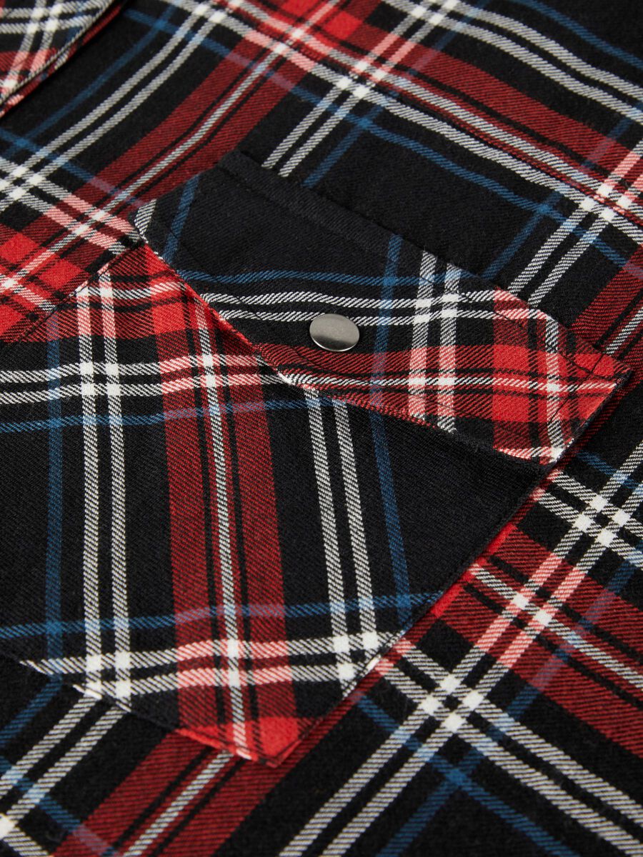 CHEQUERED SHIRT, Haute Red, highres