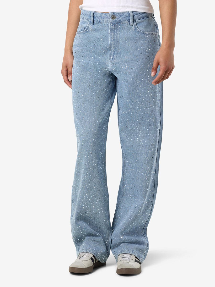 Noisy May NMJANNEL STRAIGHT FIT JEANS, Light Blue Denim, highres - 27036689_LightBlueDenim_003.jpg