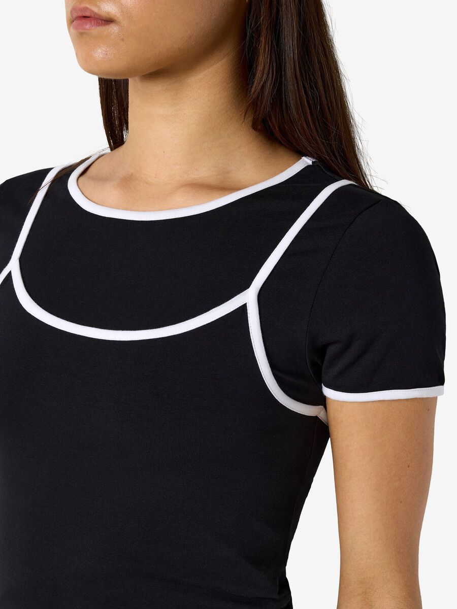 Carousel image - NMKERRY DUBBELLAAGS TOP, Black | 5