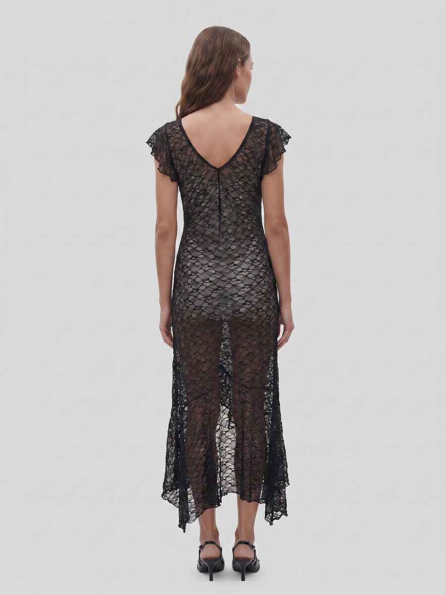 Carousel image - SPITZEN MAXIKLEID, Black | 3