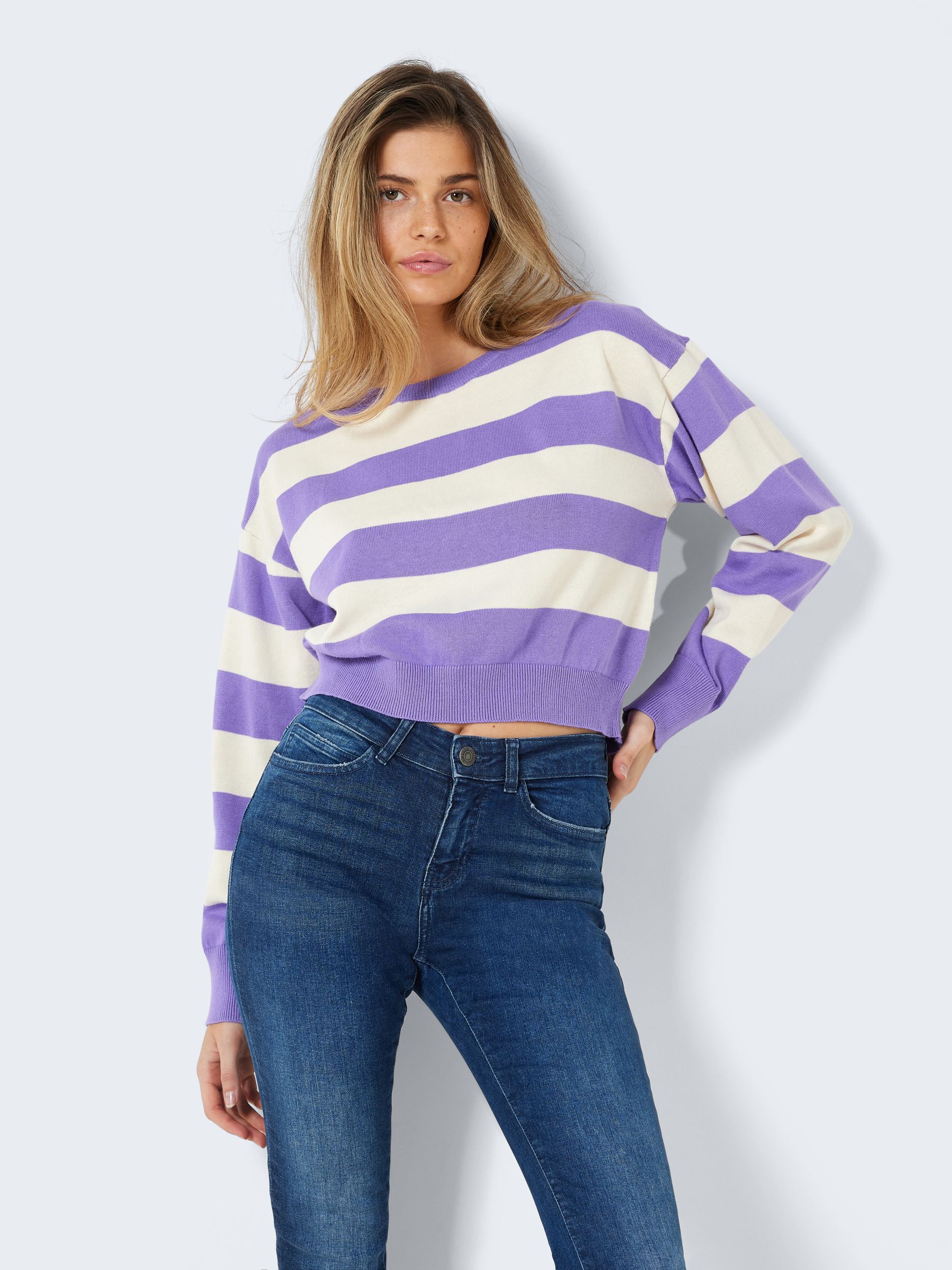Purple crop jumper shop