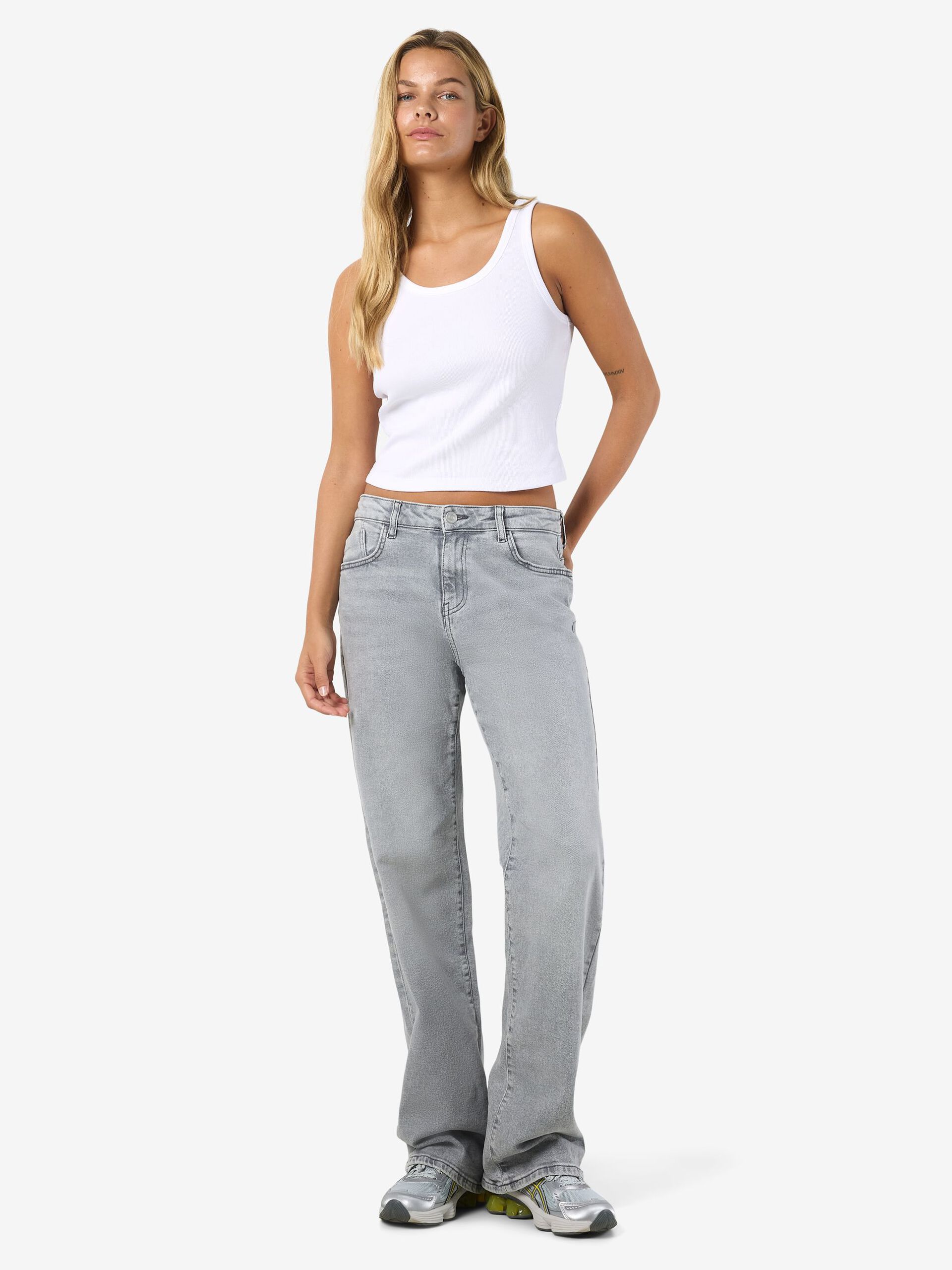 Carousel image - JEANS STRAIGHT FIT, Light Grey Denim | 6