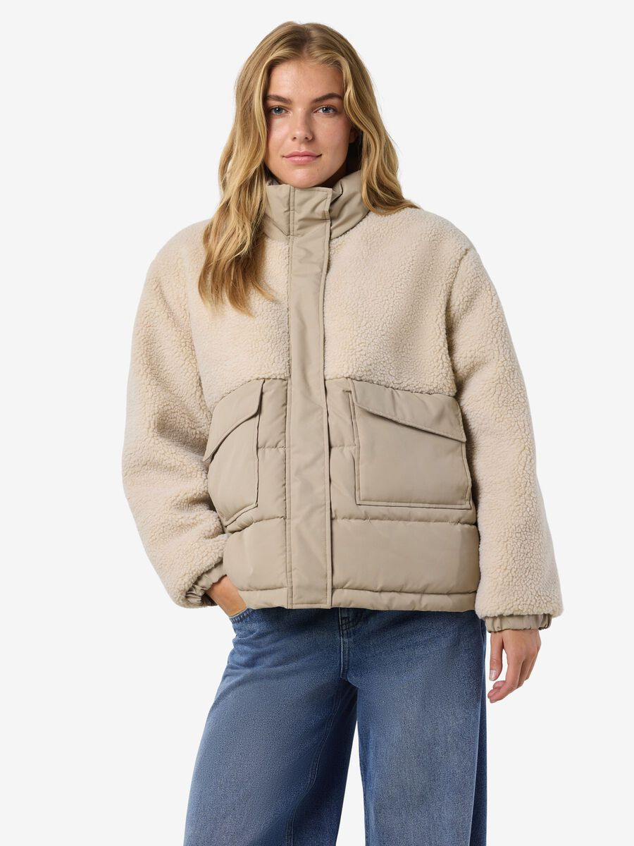 Carousel image - FLEECE PUFFER JACKET, Birch | 1