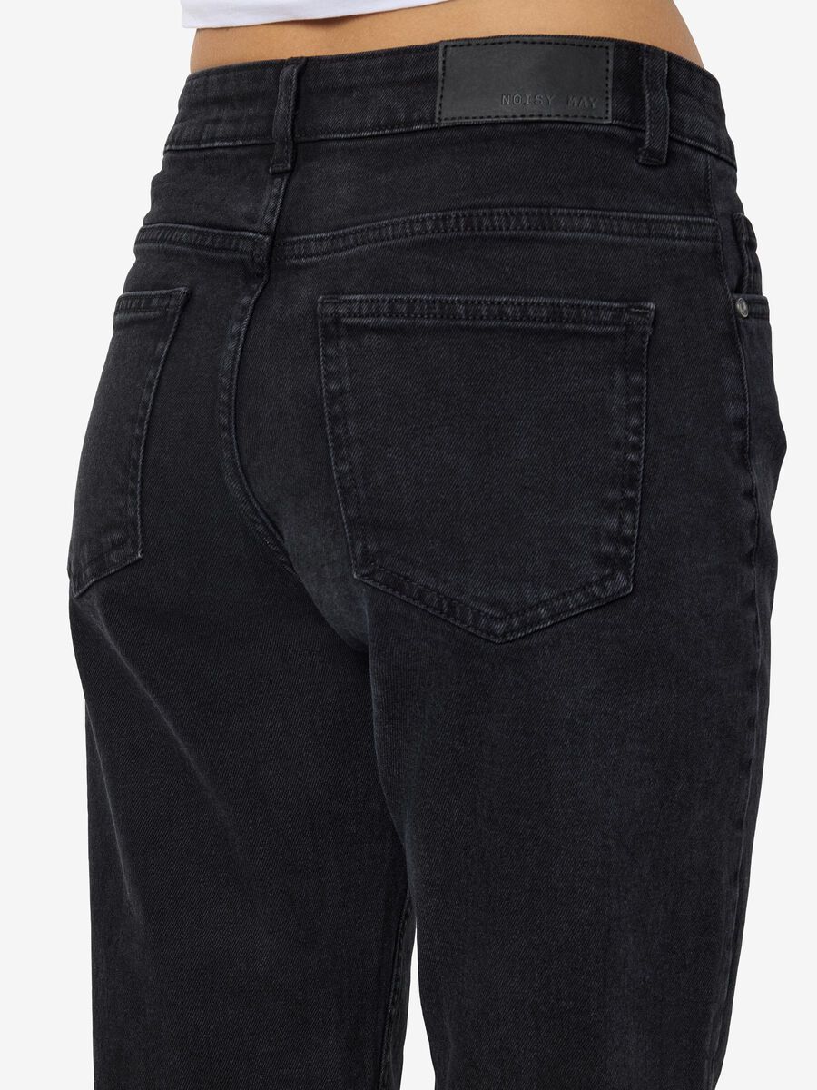 Noisy May NMMONICA STRAIGHT FIT JEANS, Black Denim, highres - 27032651_BlackDenim_008.jpg