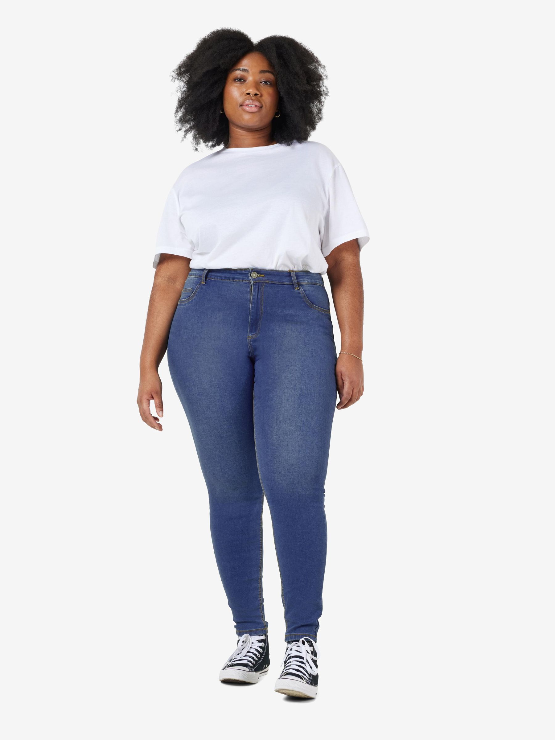 Plus size blue jeans online