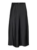 Product image thumbnail - SATIJNEN MIDDELLANGE ROK, Black | 2