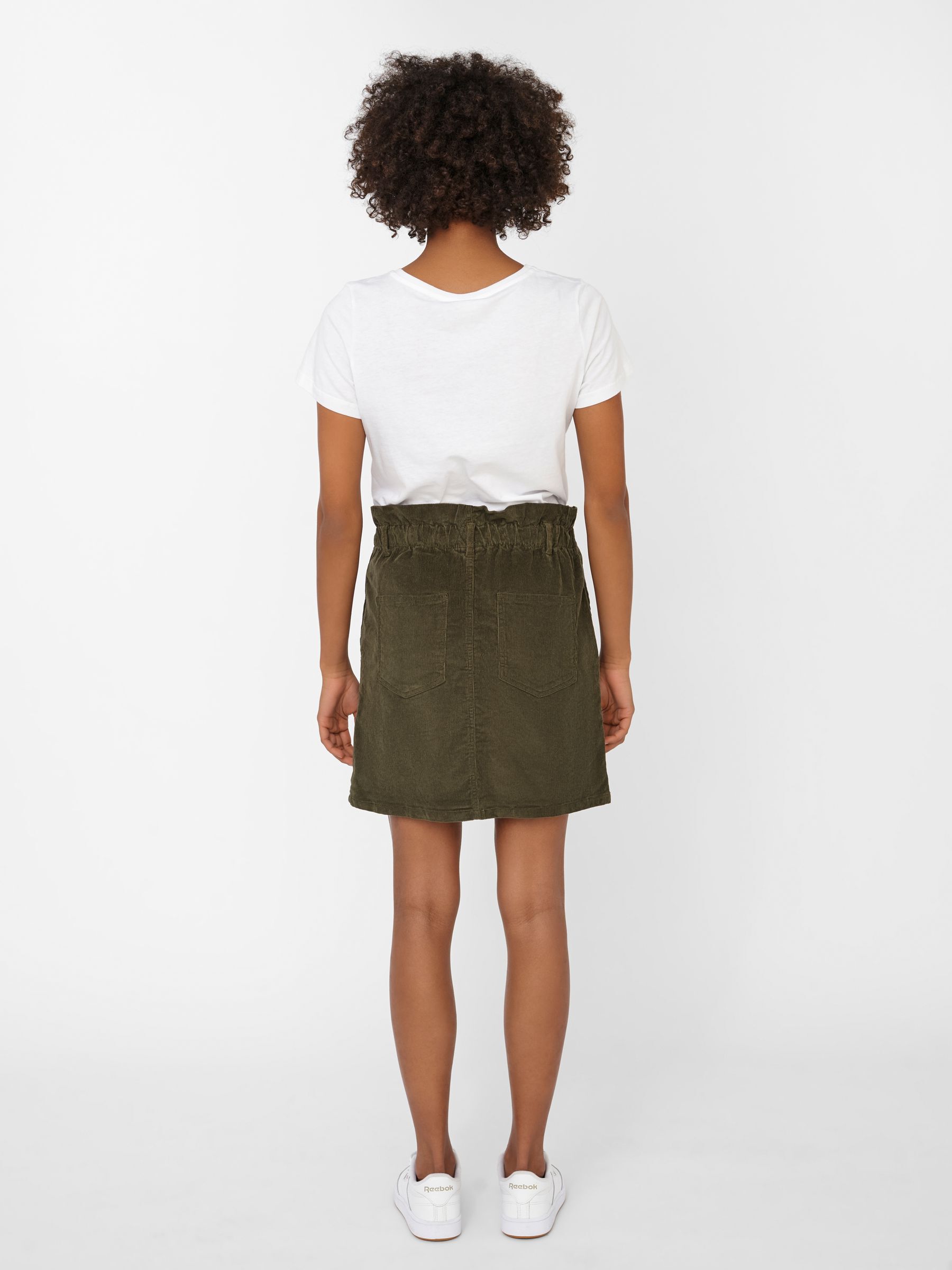 PAPERBAG CORDUROY SKIRT Green NOISY MAY