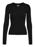 Noisy May LONG SLEEVED KNITTED PULLOVER, Black, highres - 27020928_Black_001.jpg