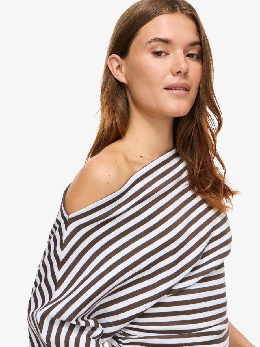 Carousel image - NMSTORMI OFF-SHOULDER TOP, Chocolate Brown | 4