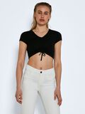 Noisy May CROPPED RUCHED TOP, Black, highres - 27021482_Black_003.jpg