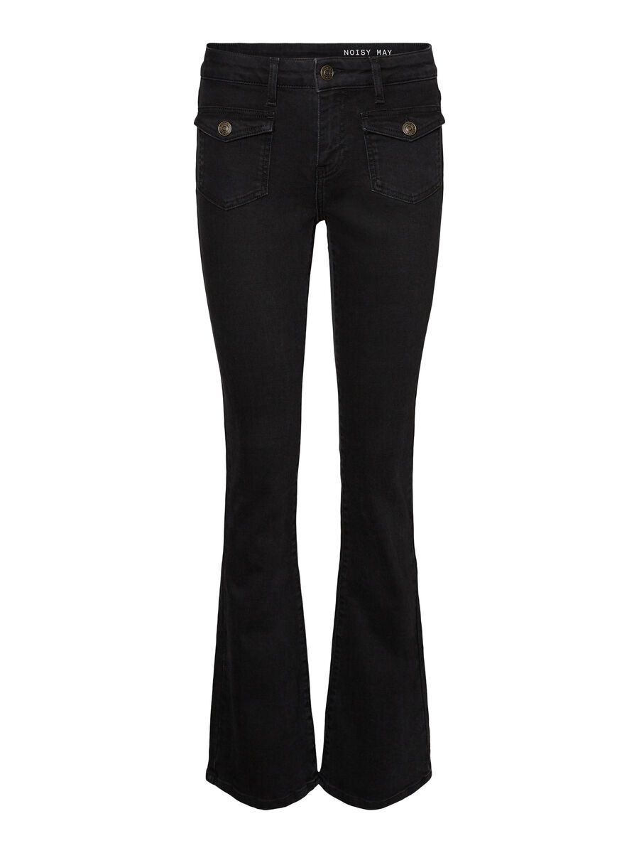 Noisy May NORMAL WAIST SKINNY FIT JEANS, Black Denim, highres - 27013320_BlackDenim_001.jpg