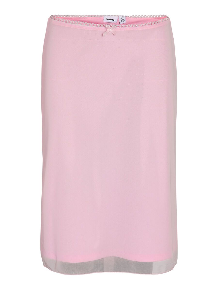 Carousel image 2 NMJUDITH MESH MIDI SKIRT, Pink-A-Boo