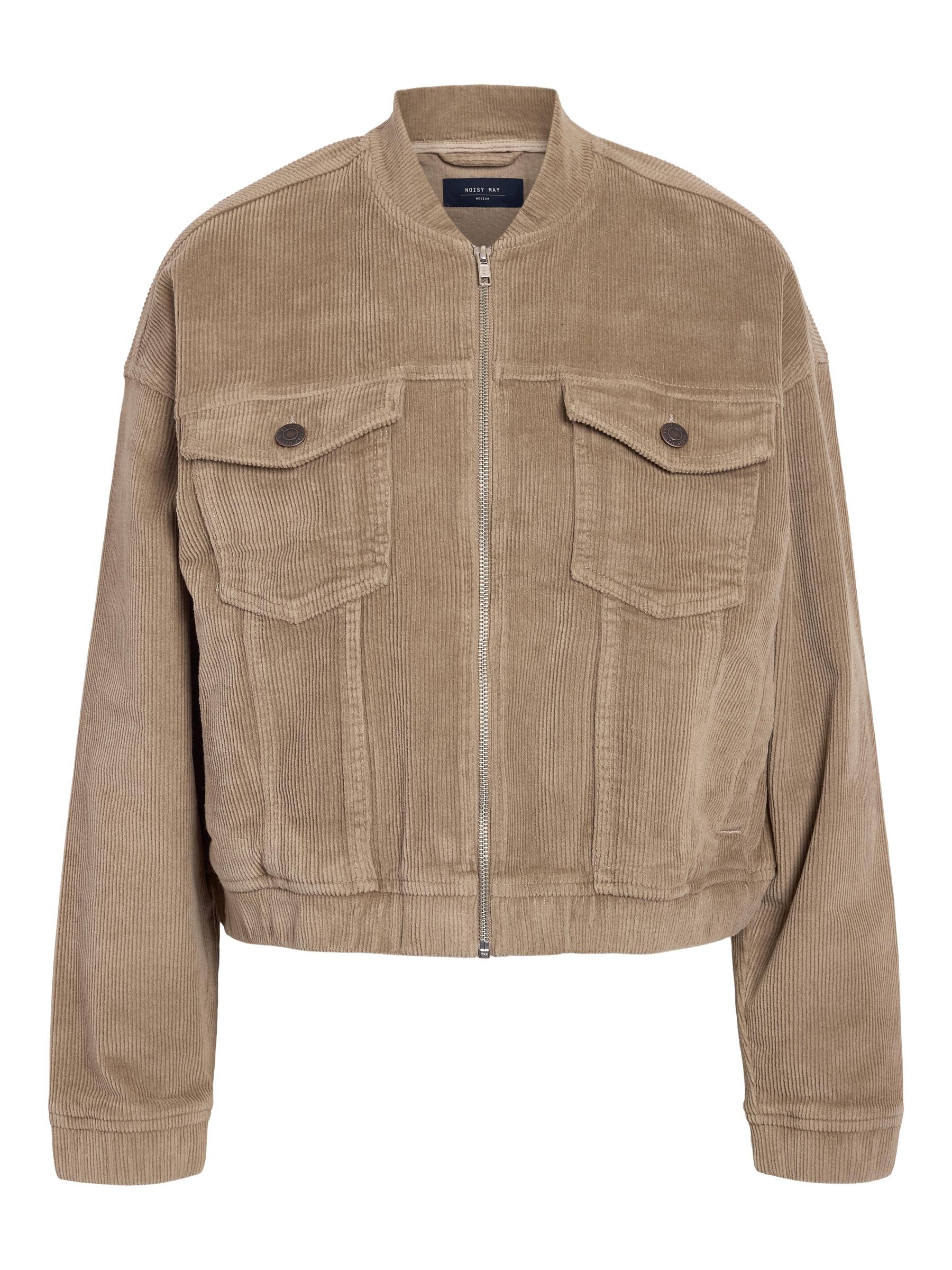 CORDUROY BOMBER JACKET Brown NOISY MAY