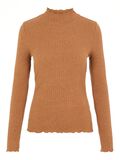 Noisy May HIGH NECK KNITTED PULLOVER, Toasted Coconut, highres - 27012785_ToastedCoconut_001.jpg