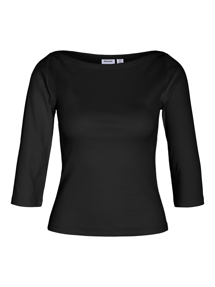 Carousel image - NMMAYA  3/4 SLEEVED BLOUSE, Black | 2