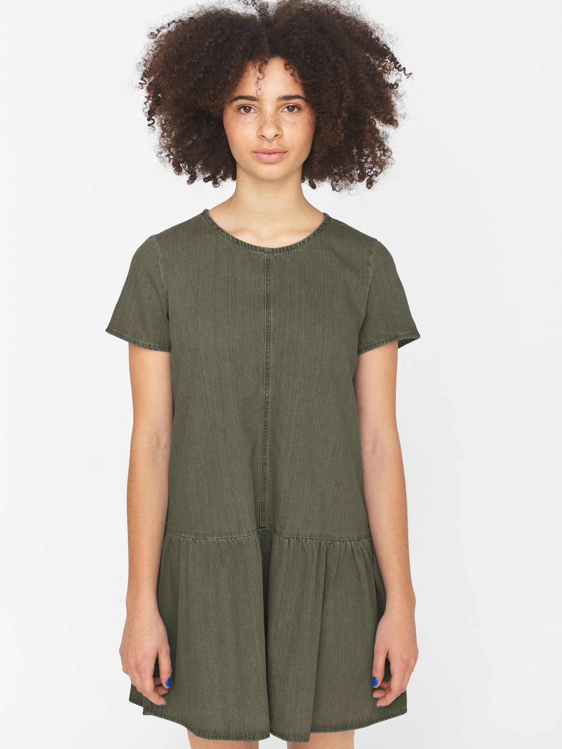 Olive green skater dress new arrivals
