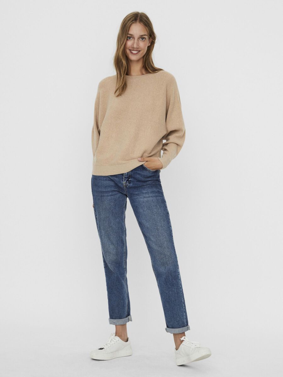 Noisy May O-NECK KNITTED PULLOVER, Nomad, highres - 27009944_Nomad_734597_003.jpg