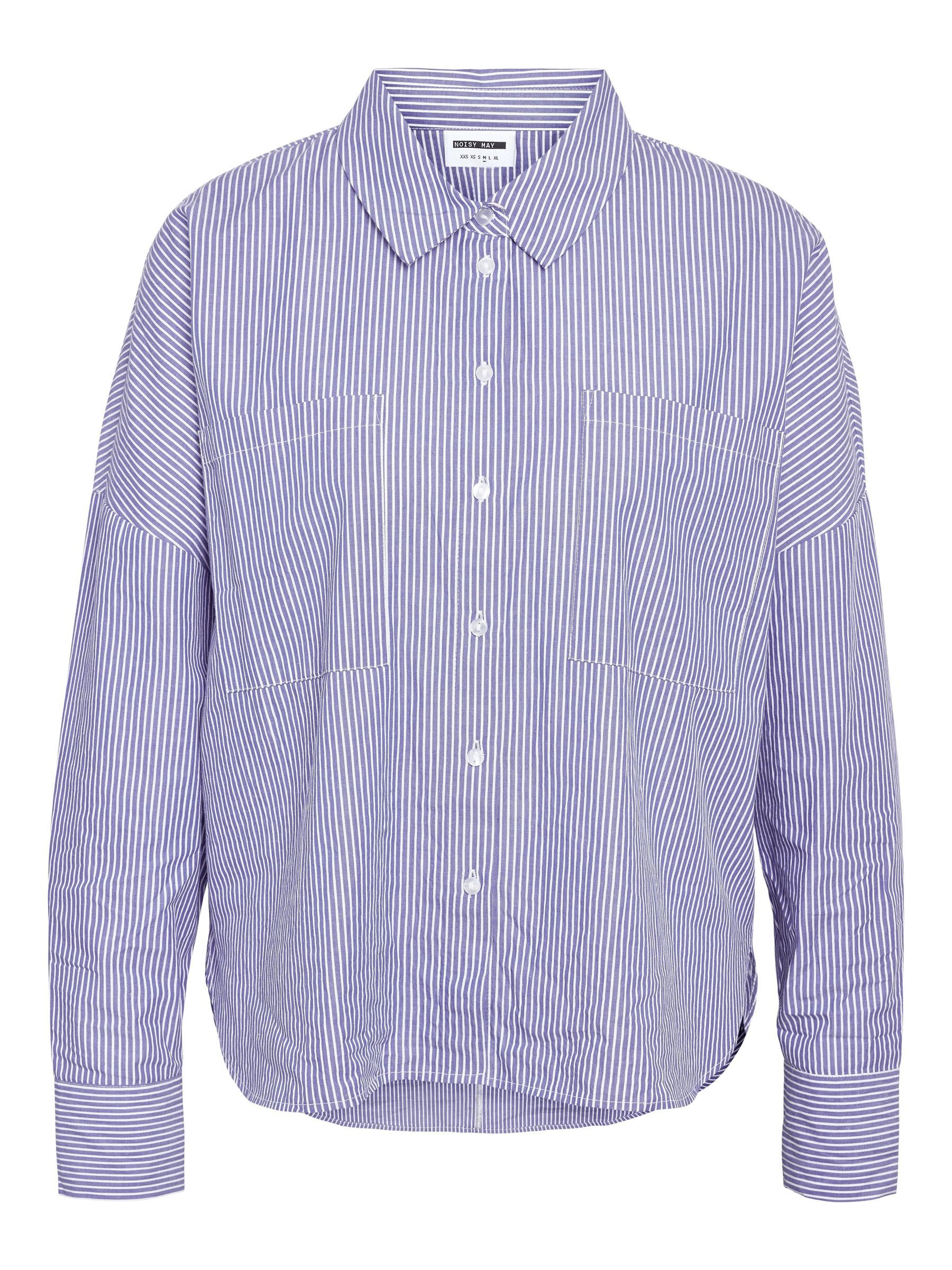 STRIPED SHIRT | White | NOISY MAY®