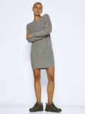 Product image thumbnail - KORT STRIKKET KJOLE, Medium Grey Melange | 6