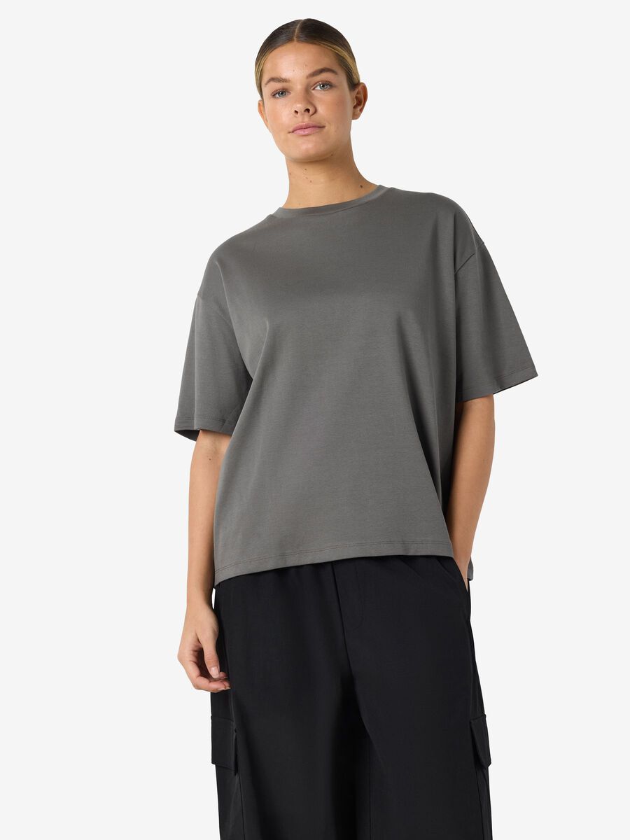 Product tile image - NMKIM T-SHIRT, Charcoal Gray | 27036431_CharcoalGray