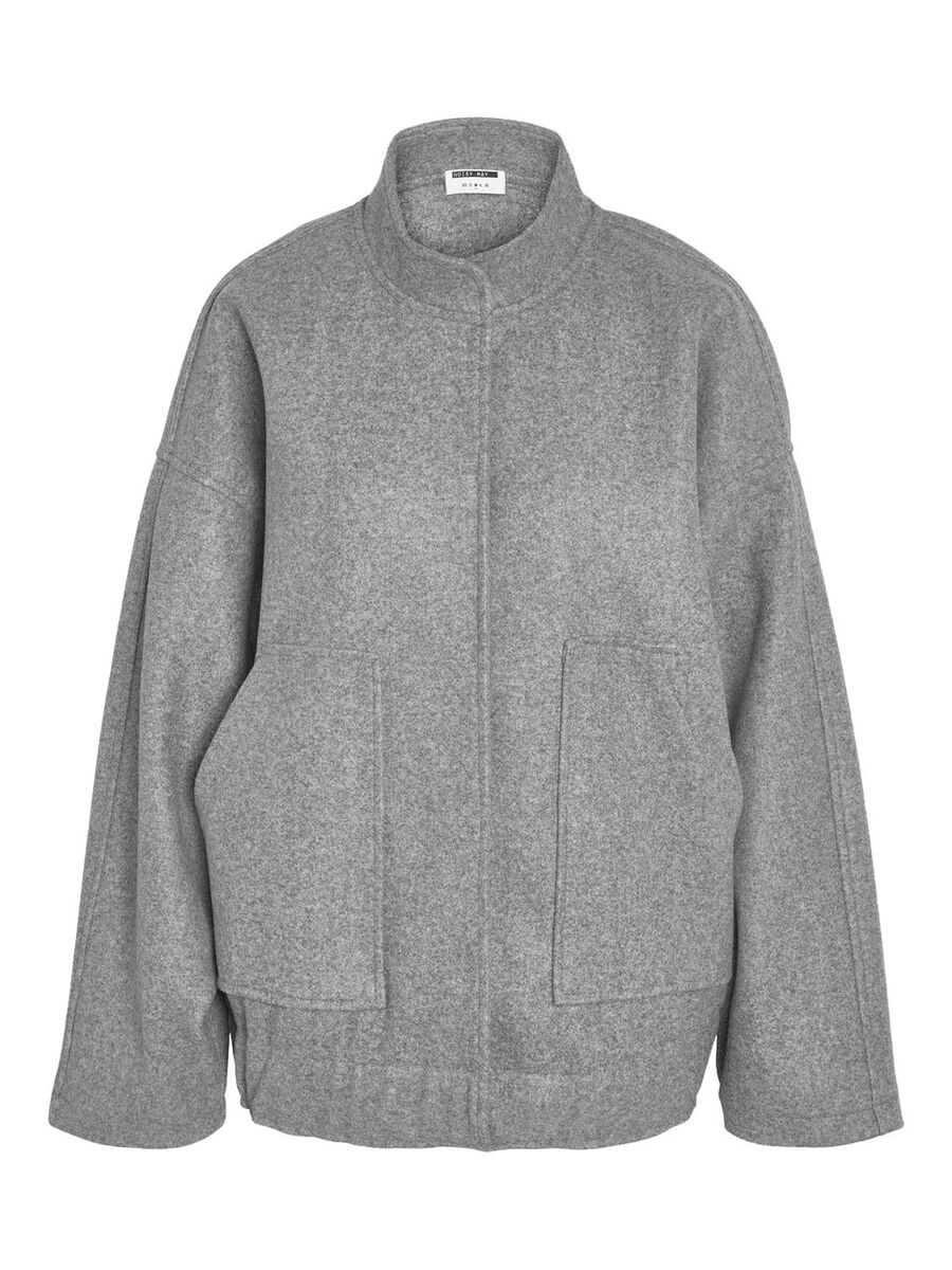 Noisy May BOMBER JACKET, Light Grey Melange, highres - 27029328_LightGreyMelange_001.jpg