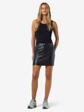 Product image thumbnail - PU FAUX LEATHER SKIRT, Black | 4