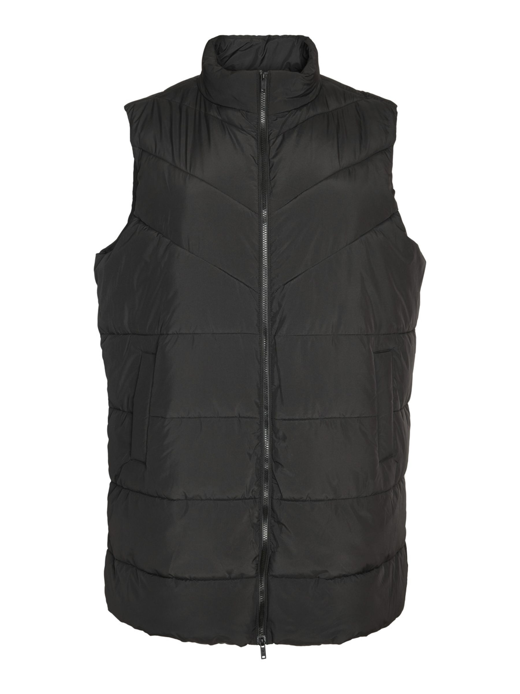 CURVE PADDED GILET Black NOISY MAY