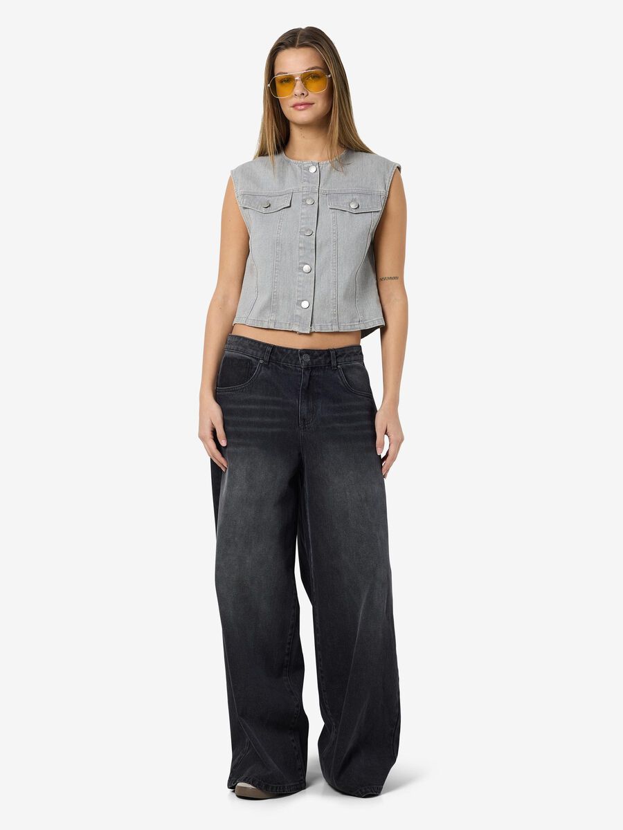 Noisy May CROPPED DENIM VEST, Light Grey Denim, highres - 27034273_LightGreyDenim_004.jpg