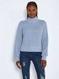 Noisy May HIGH NECK KNITTED PULLOVER, Cerulean, highres - 27022274_Cerulean_003.jpg