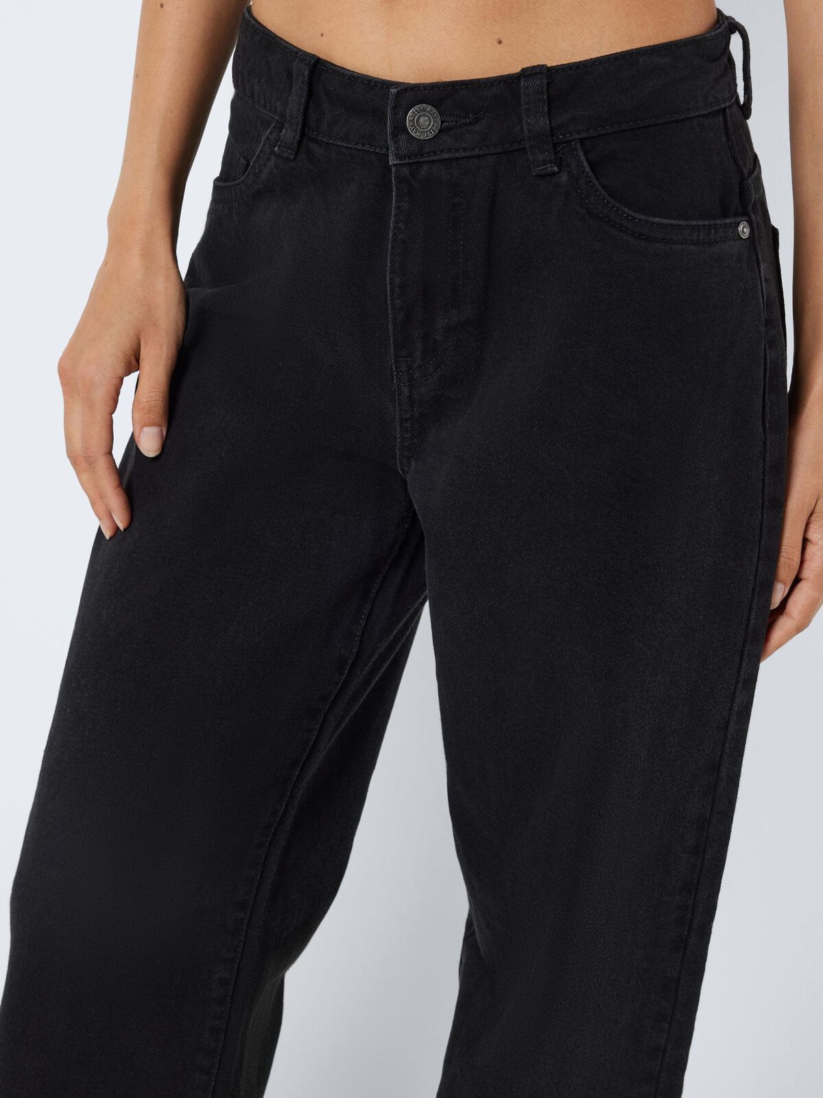 h&m black wide leg jeans
