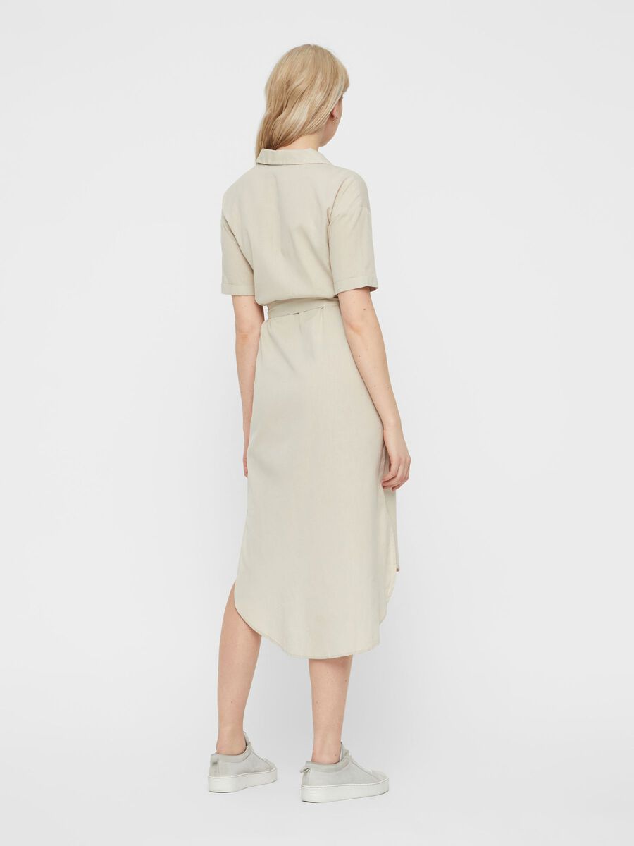 Carousel image - LANG SKJORTE KJOLE, Oatmeal | 4