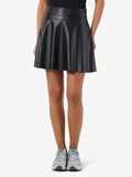 Product image thumbnail - FAUX LEATHER SKIRT, Black | 1