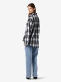 Product image thumbnail - NMZOE CHECKED SHIRT, Black | 3
