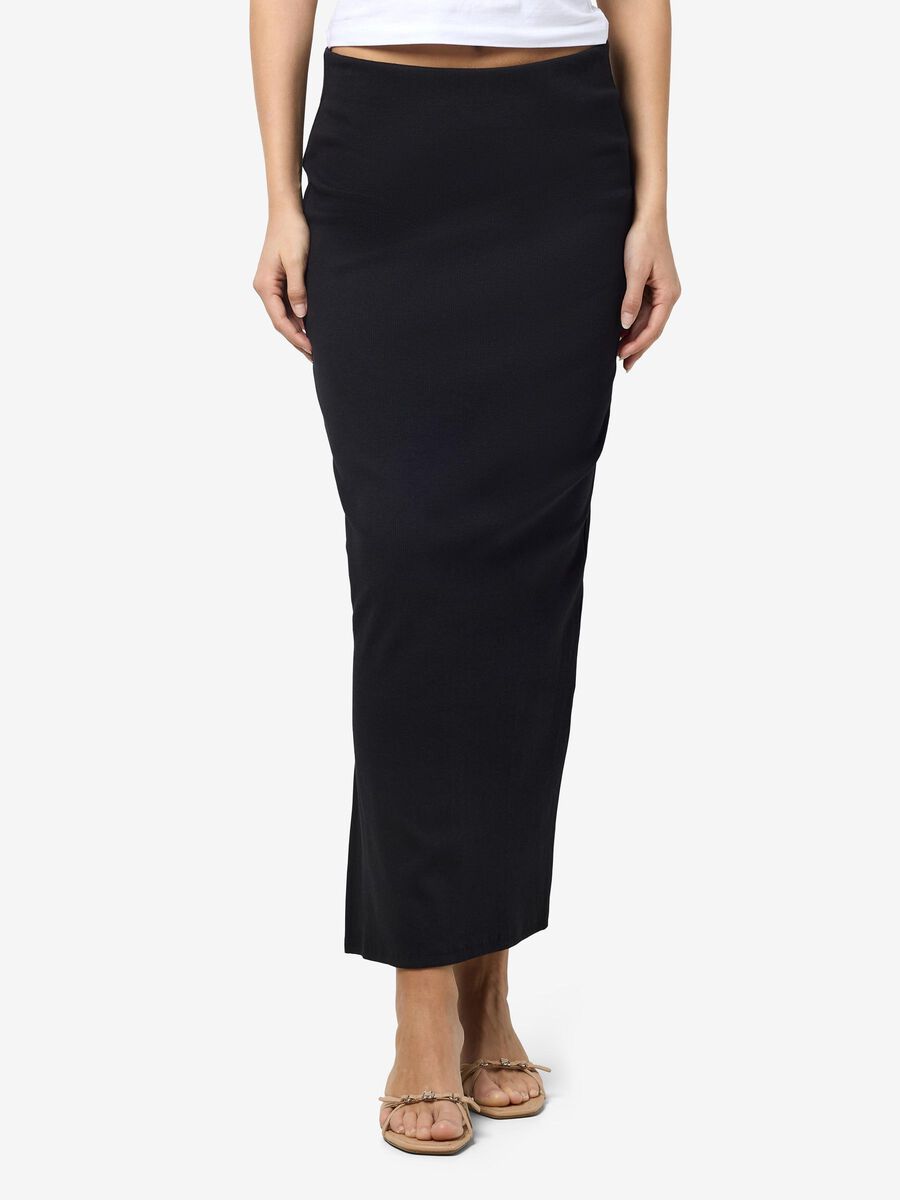 Noisy May NMMAYA MAXI SKIRT, Black, highres - 27027283_Black_003.jpg