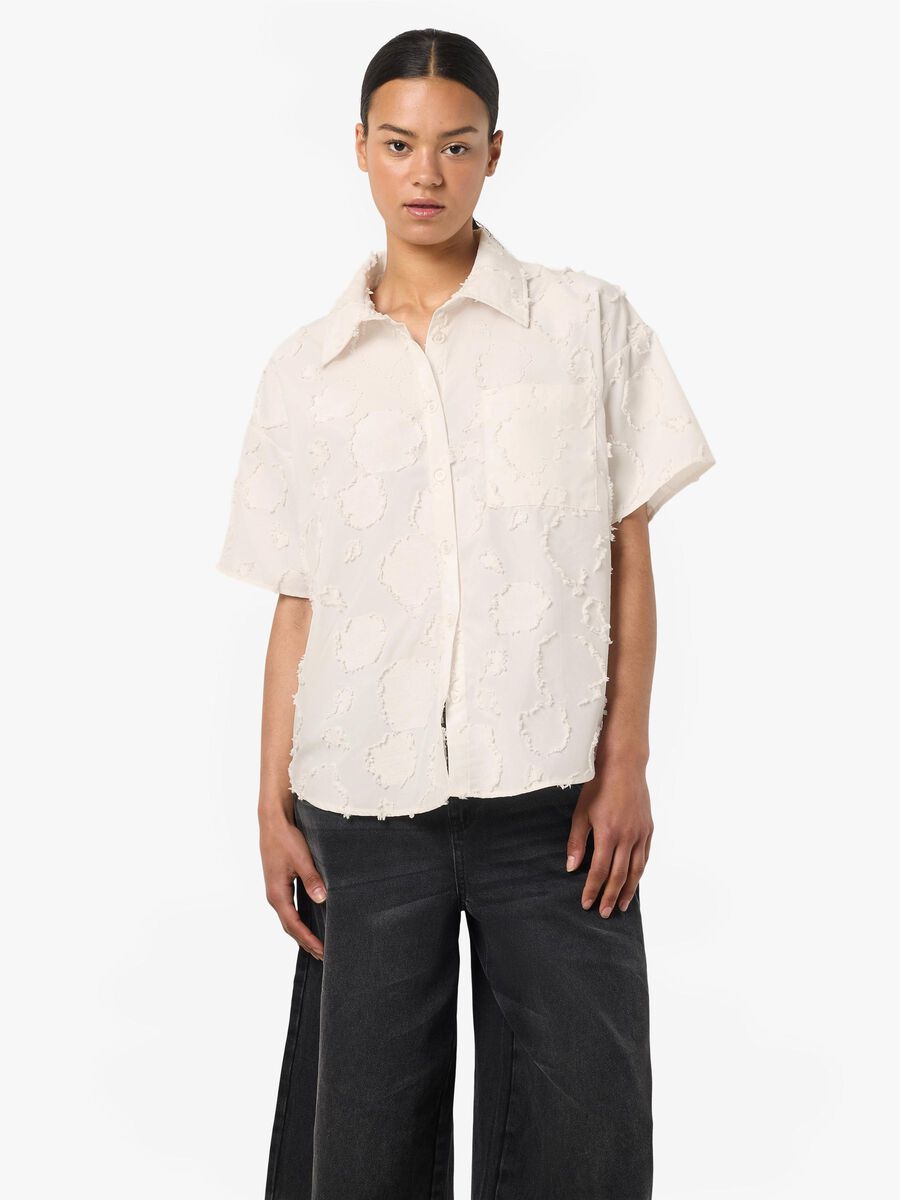 Noisy May TEXTURED SHIRT, Bright White, highres - 27035940_BrightWhite_003.jpg