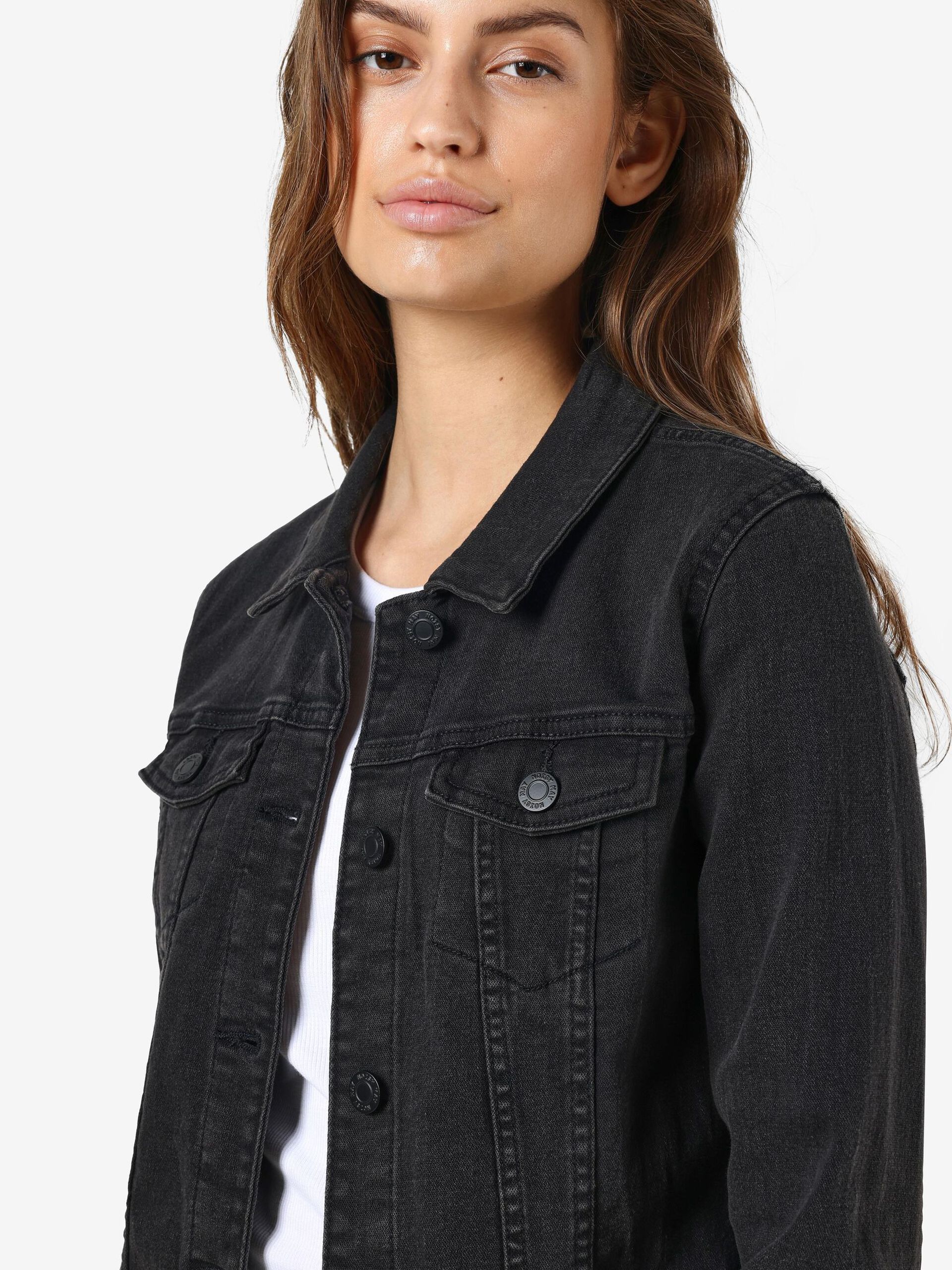 Carousel image - KORT DENIMJAKKE, Black | 5