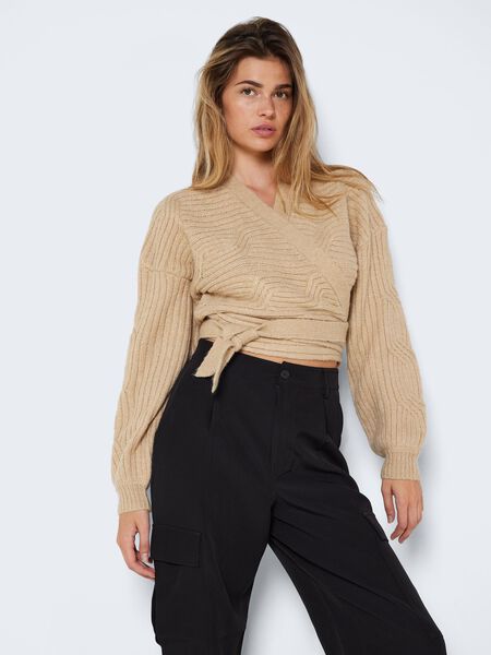 Noisy May KNITTED WRAP PULLOVER, Irish Cream, highres - 27021097_IrishCream_007.jpg