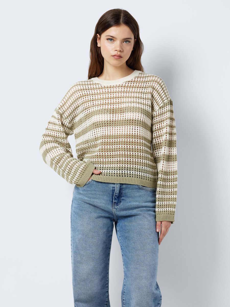 Noisy May STRIPED KNITTED PULLOVER, Tea, highres - 27028668_Tea_1103178_003.jpg
