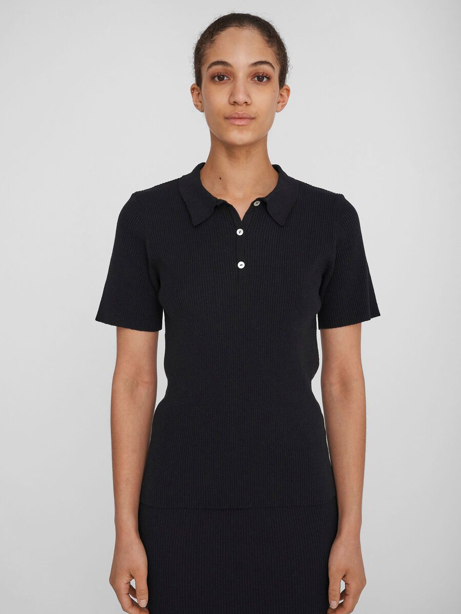 Noisy May MAILLE POLO, Black, highres - 27016901_Black_003.jpg