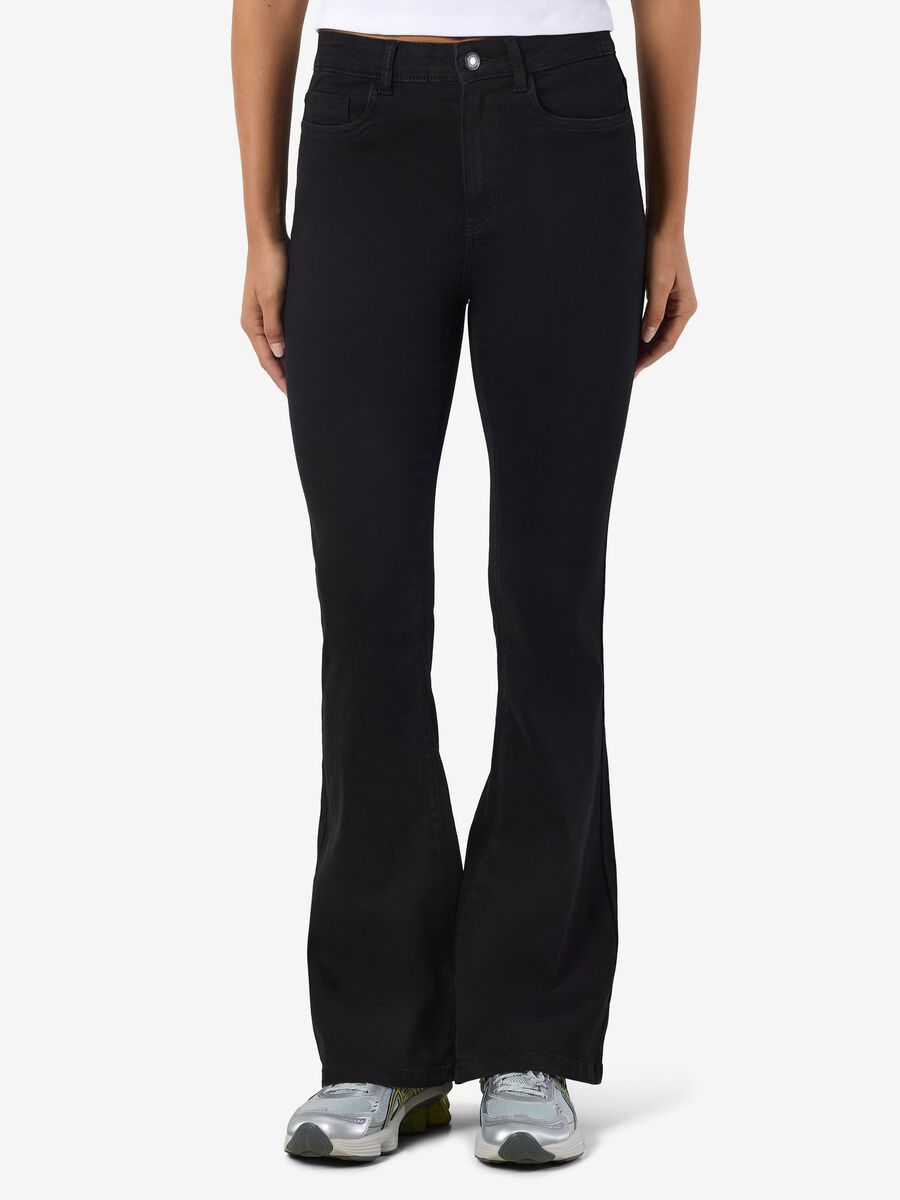 Product carousel image - PANTALONI A ZAMPA DI ELEFANTE, Black | 1