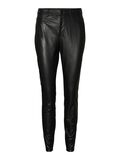 Noisy May HIGH WAISTED COATED TROUSERS, Black, highres - 27023294_Black_001.jpg